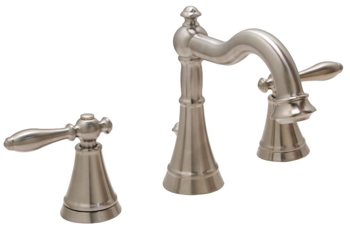 Huntington Brass Bathroom Faucets - Decor Series - Sherington - 8" Widespread W4561202-1 - PVD Satin Nickel - Click Image to Close